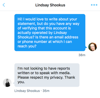 Illustration for article titled Am I DMing With Lindsay Shookus or Nah?
